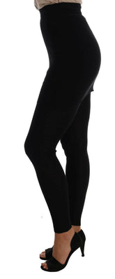 Dolce & Gabbana Black Cashmere Silk Stretch Tights Stockings -   -  Dolce & Gabbana.